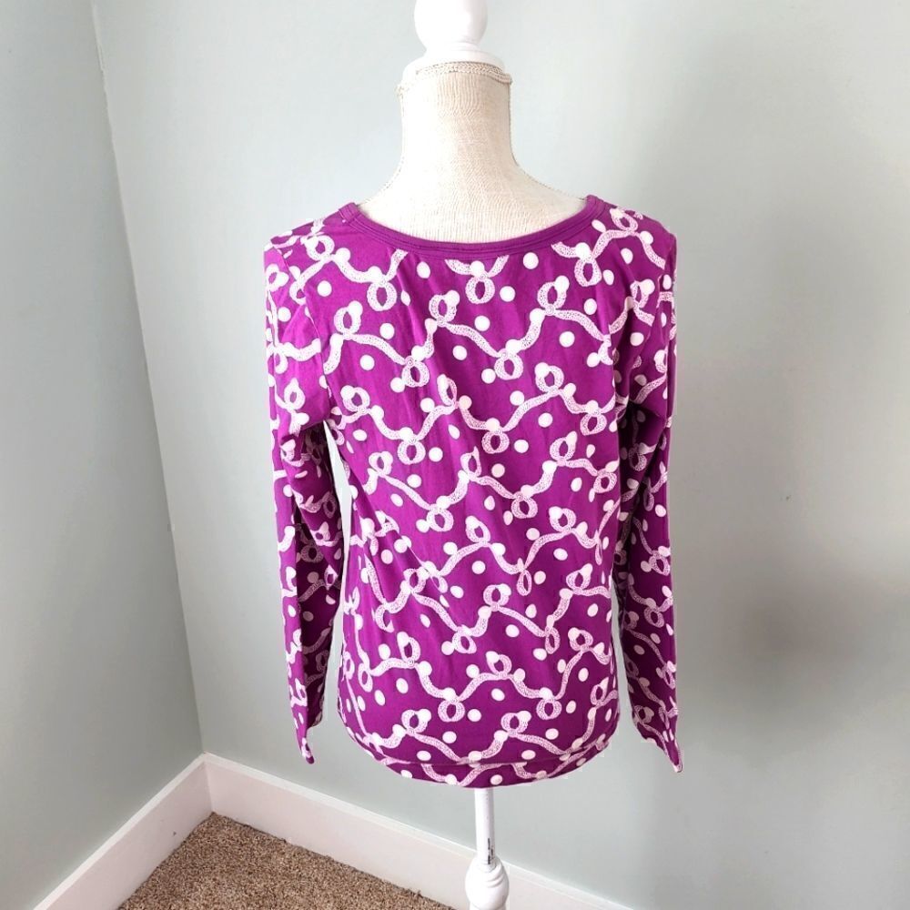 Liz Claiborne Women's Long Sleeve Scoop Neck Stretch Top Size Medium - Picture 4 of 7
